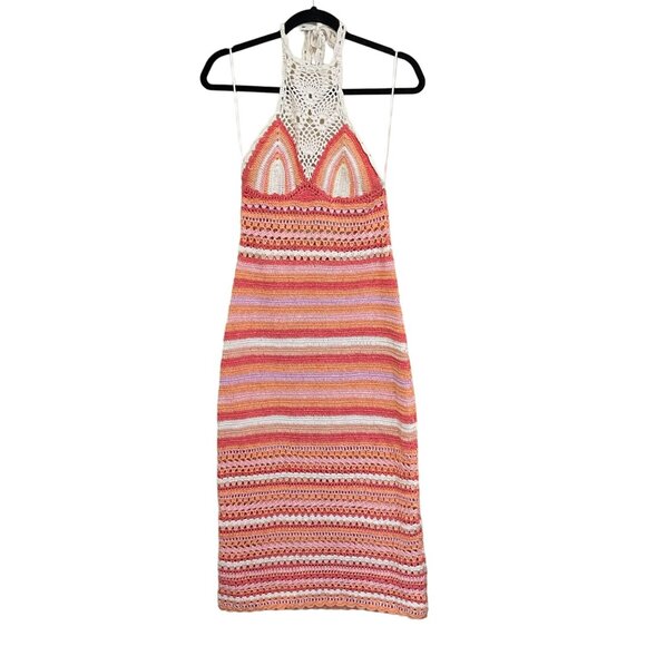 Ramy Brook $495 Amal Crochet Midi Dress Size Small NWT - Picture 4 of 10